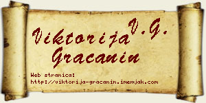 Viktorija Gračanin vizit kartica